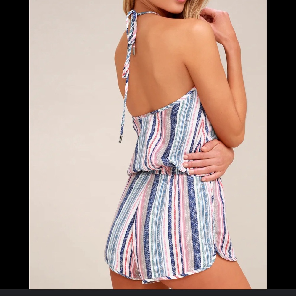 Lulu Beach Bound Multi colored Romper